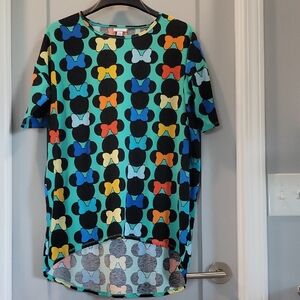 NEW PRICE: LuLaRoe Black and Blue Tunic with High-Low Hemline